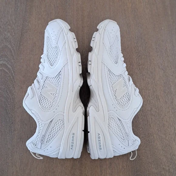 New Balance Kids 530 Bungee Sneakers - Color: Beige Brown  - Size Kids 2 - Picture 7 of 9